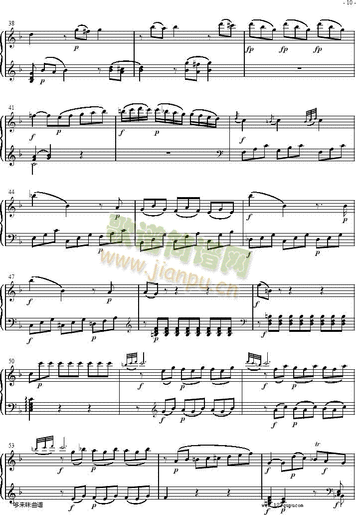 奏鸣曲 Sonatas K279 Mvt.2-莫扎特3