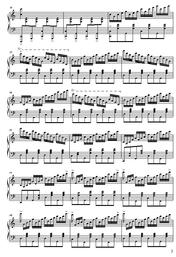 C大调练习曲No.23