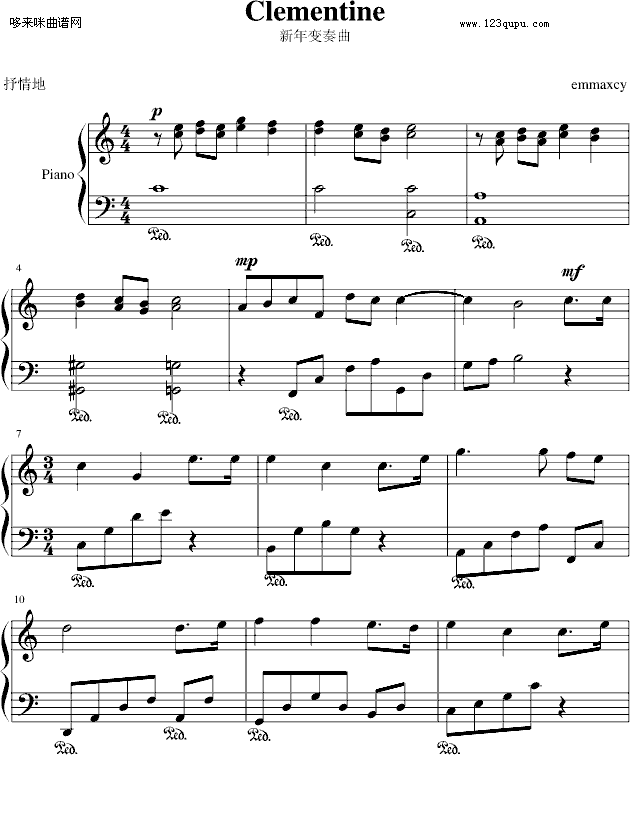 Clementine新年变奏曲-世界名曲1