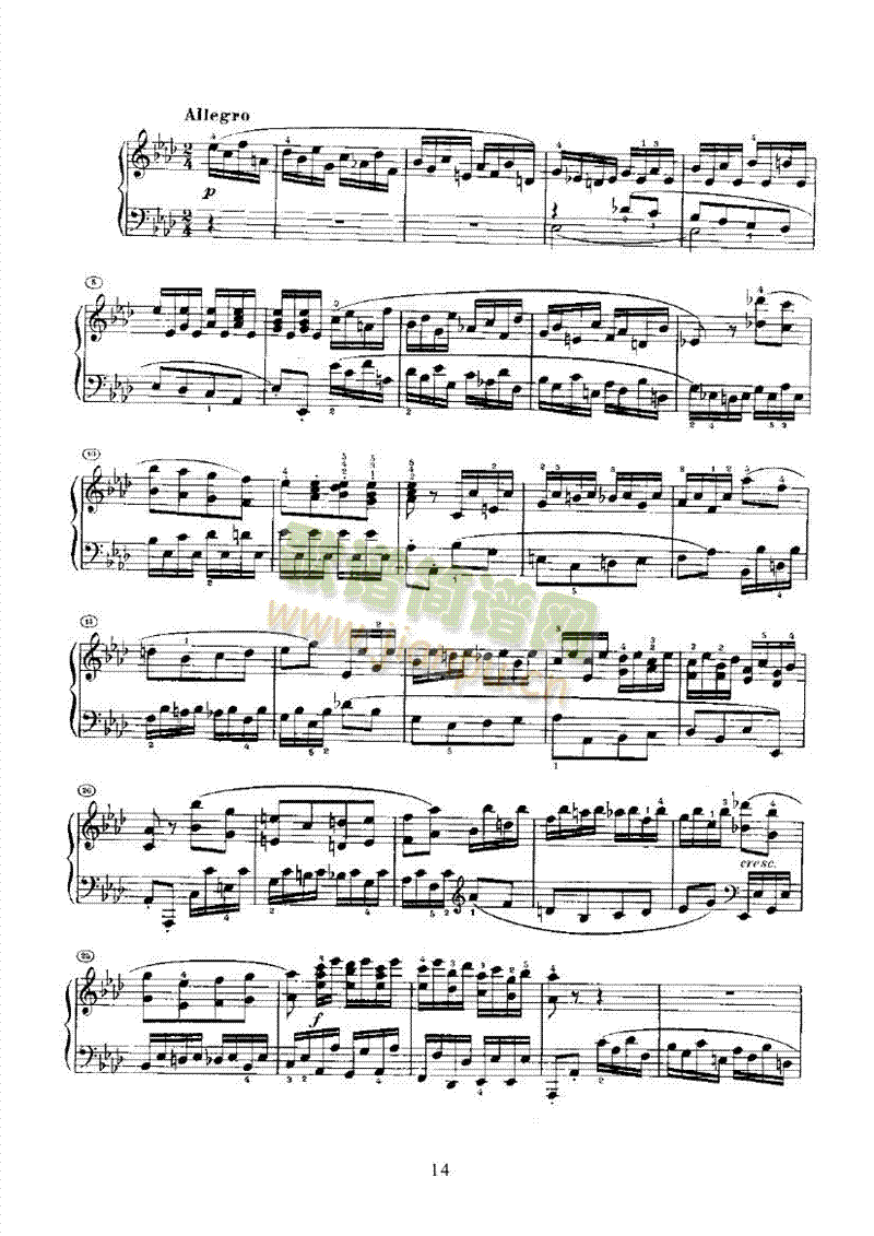 奏鸣曲(Opus26) 键盘类 钢琴14