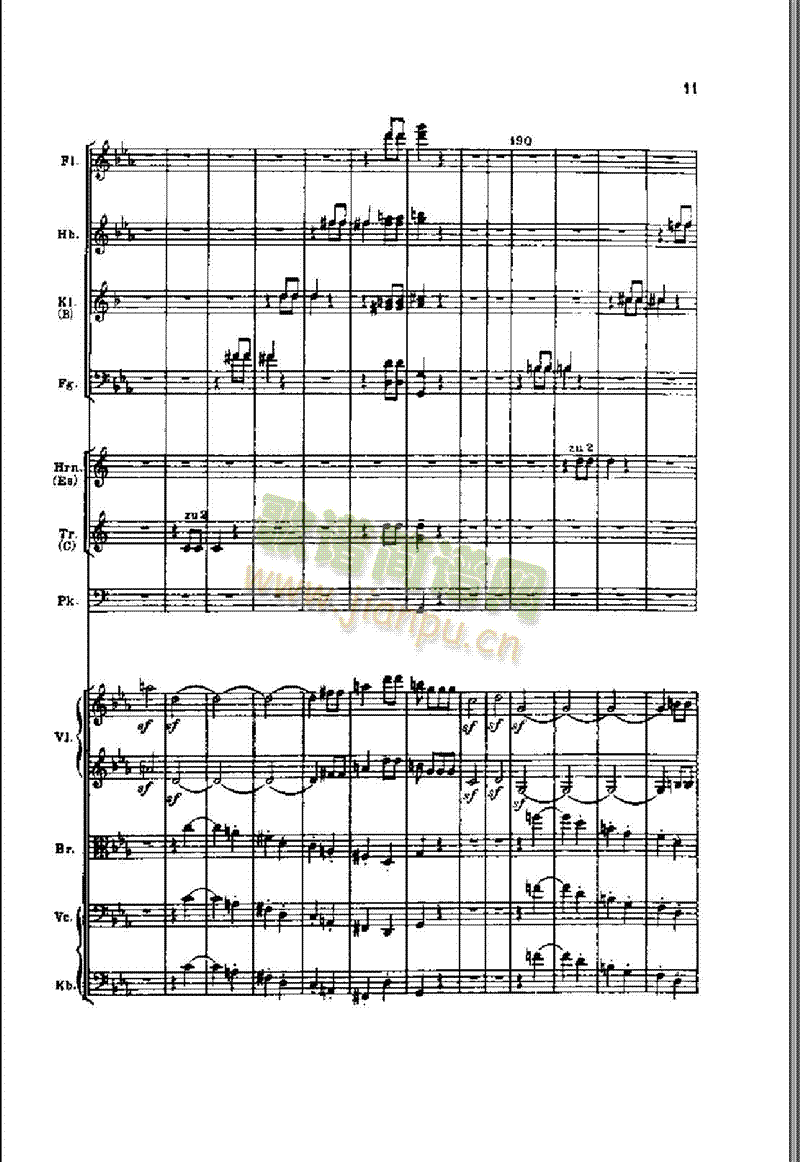 钢琴―第五交响曲（命运）作品67 键盘类 钢琴11