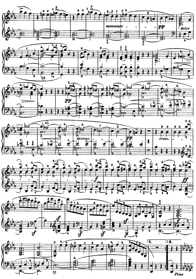 降E大调第四钢琴奏鸣曲-Op.715