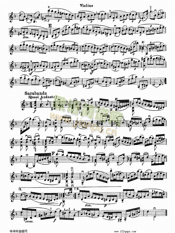 巴赫小提琴变奏曲23