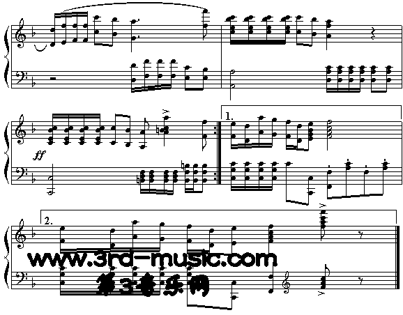 阿拉木汗(新疆民歌)[钢琴曲谱]2