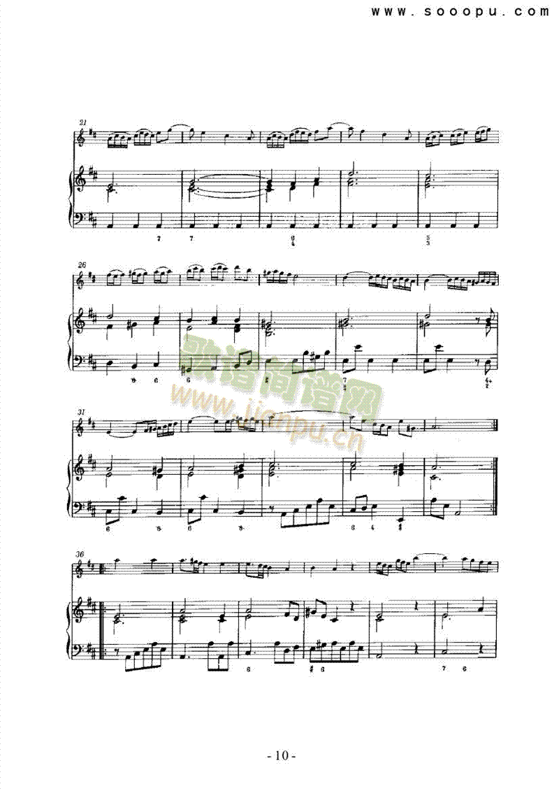 第六奏鸣曲（总谱） 管乐类 长笛10
