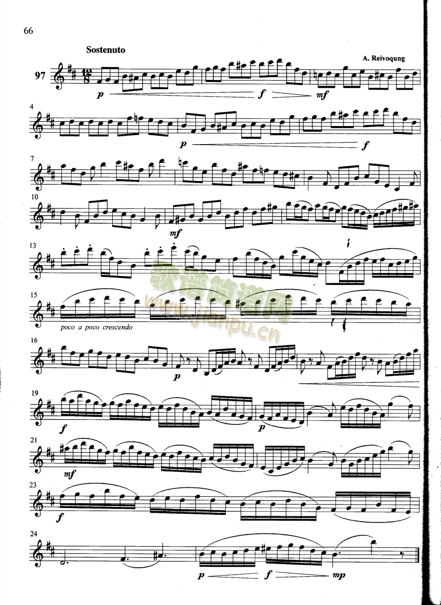萨克斯管练习曲第100―066页1