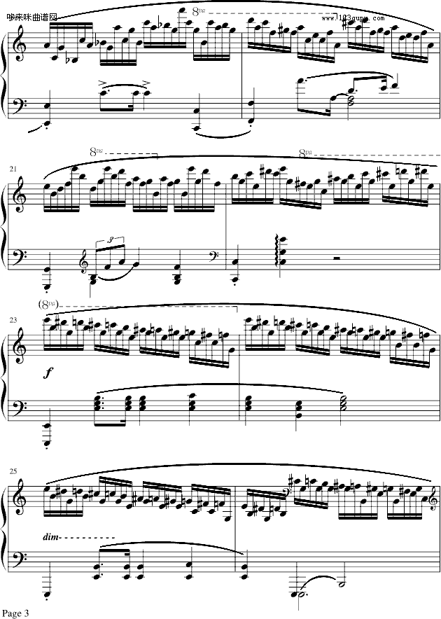 肖邦冬风练习曲-戈原版-肖邦3