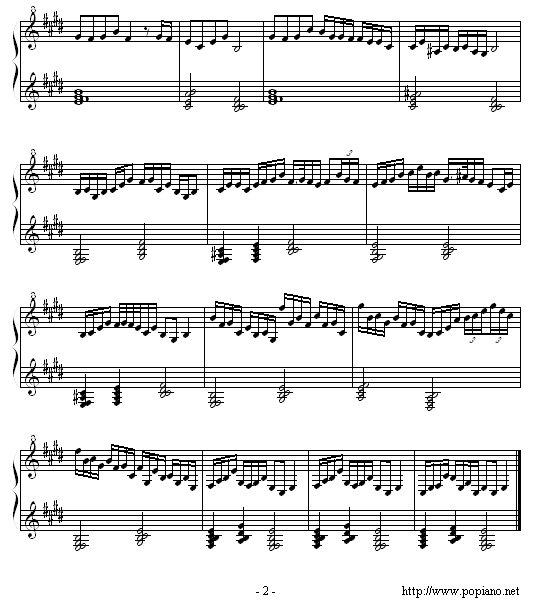 E大调打水谣2