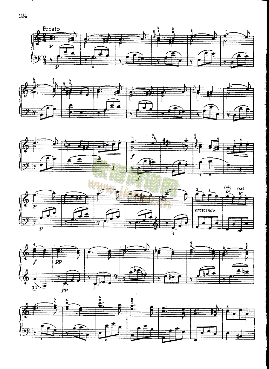 奏鸣曲Nr.810 键盘类 钢琴14