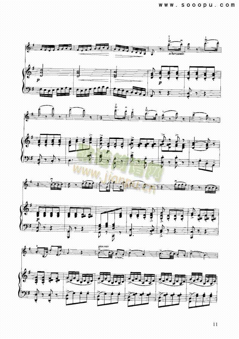 G大调回旋曲 弦乐类 小提琴11