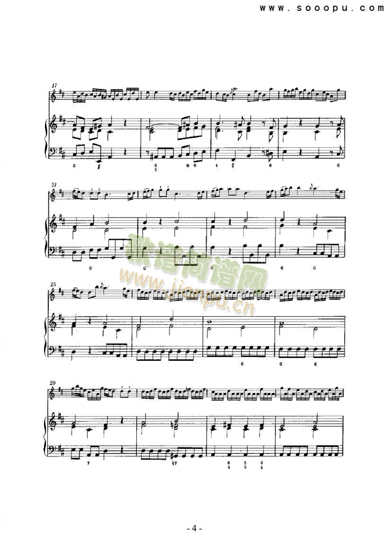 六首奏鸣曲（总谱） 管乐类 长笛4