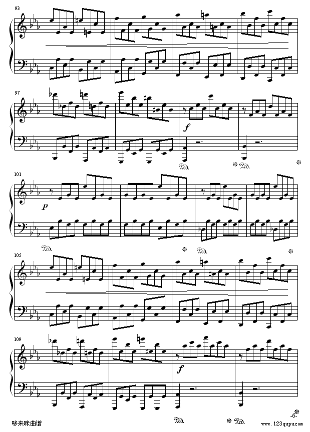 悲怆奏鸣曲第一乐章-贝多芬6