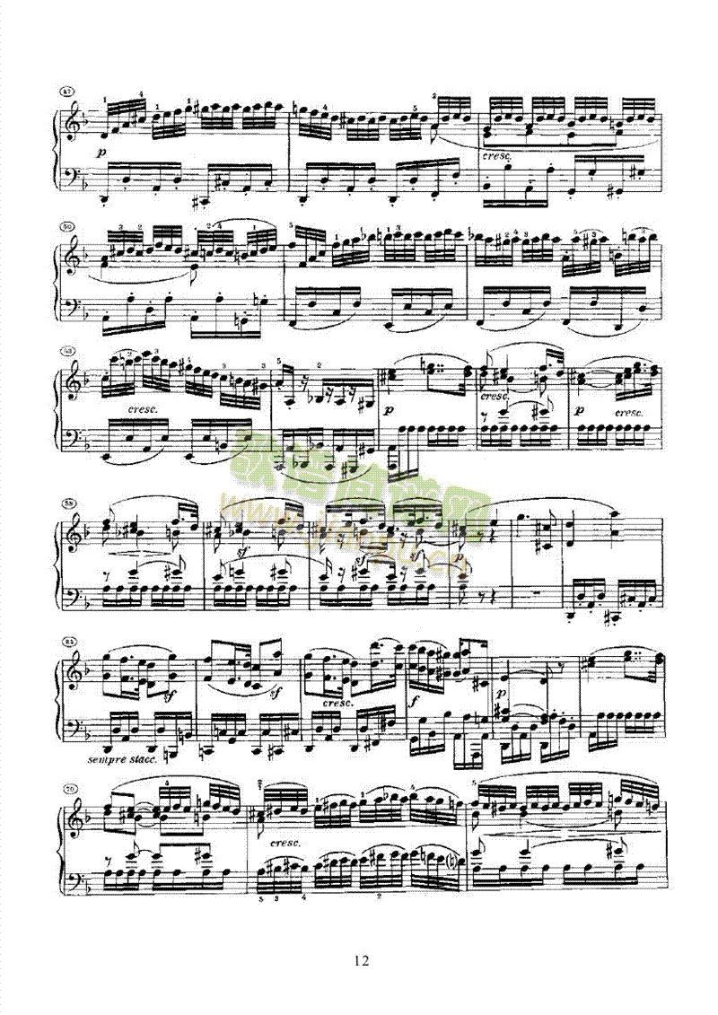奏鸣曲(Opus28) 键盘类 钢琴12
