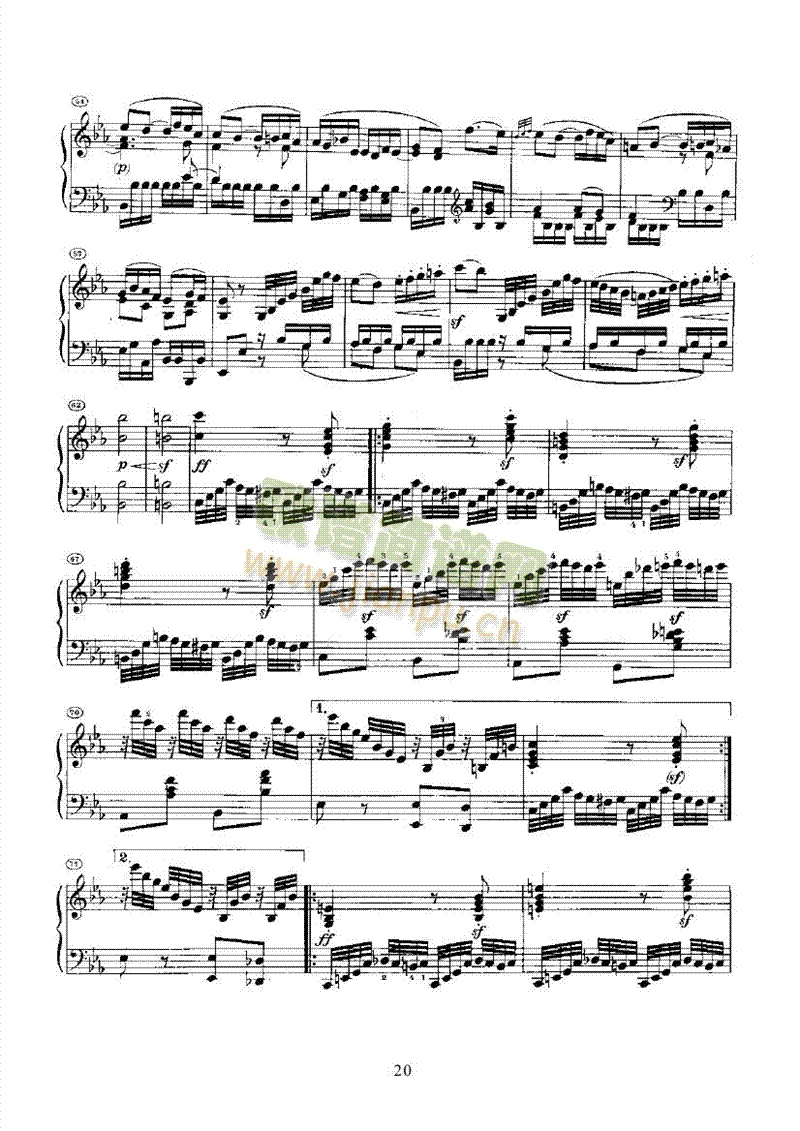 奏鸣曲(Opus7) 键盘类 钢琴20