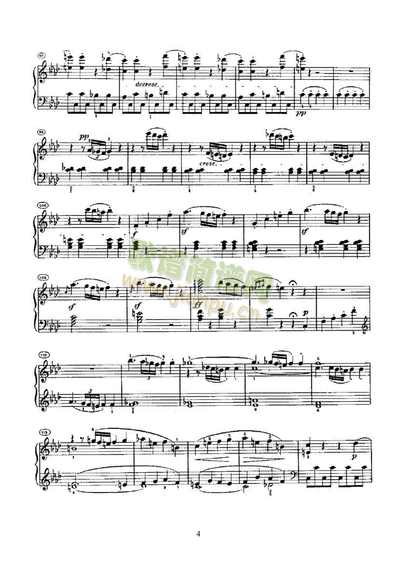 奏鸣曲(Opus2 Nr.1) 键盘类 钢琴4