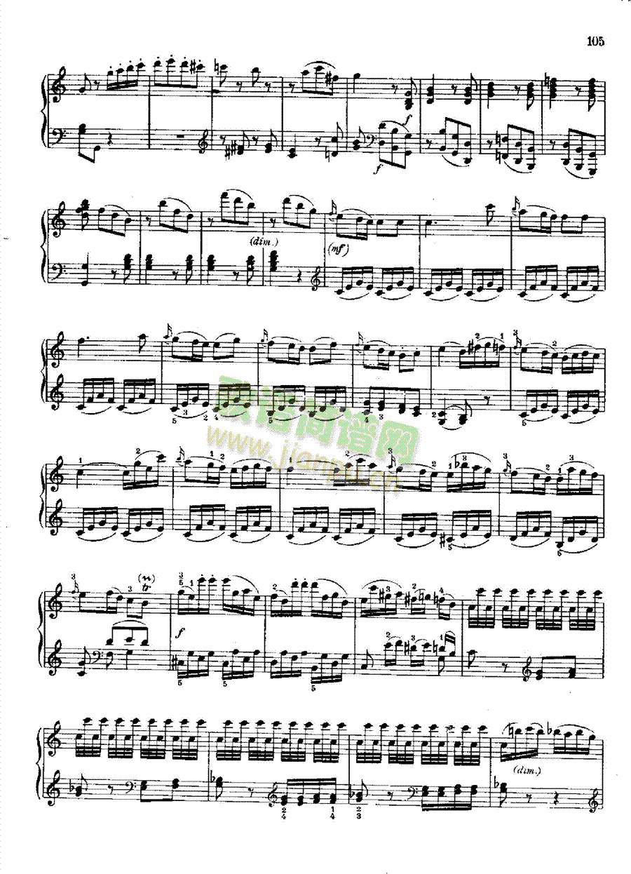 奏鸣曲Nr.309 键盘类 钢琴14