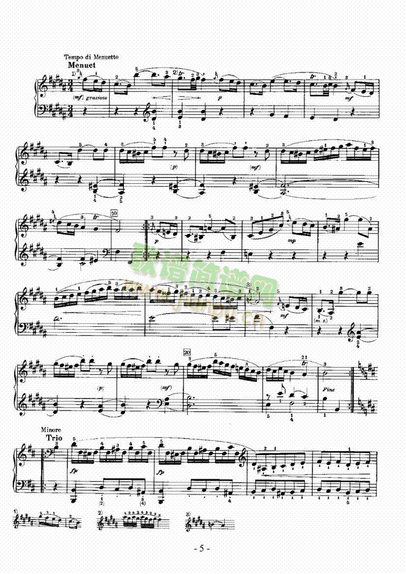 b小调奏鸣曲 键盘类 钢琴5