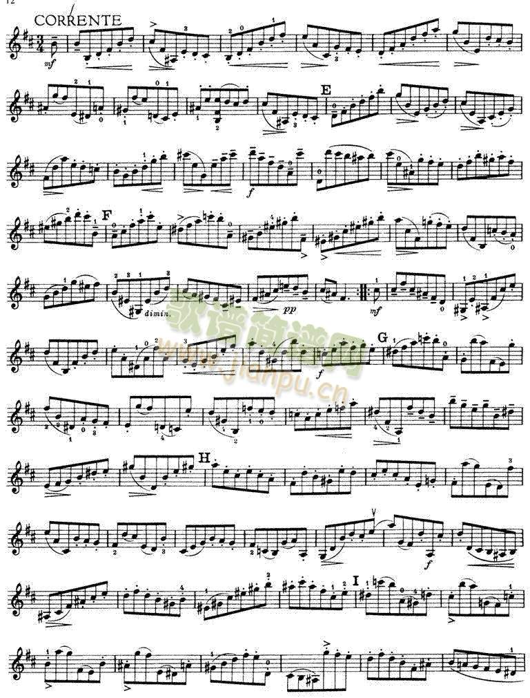 巴赫《六首小提琴无伴奏奏鸣曲及组曲1-65
