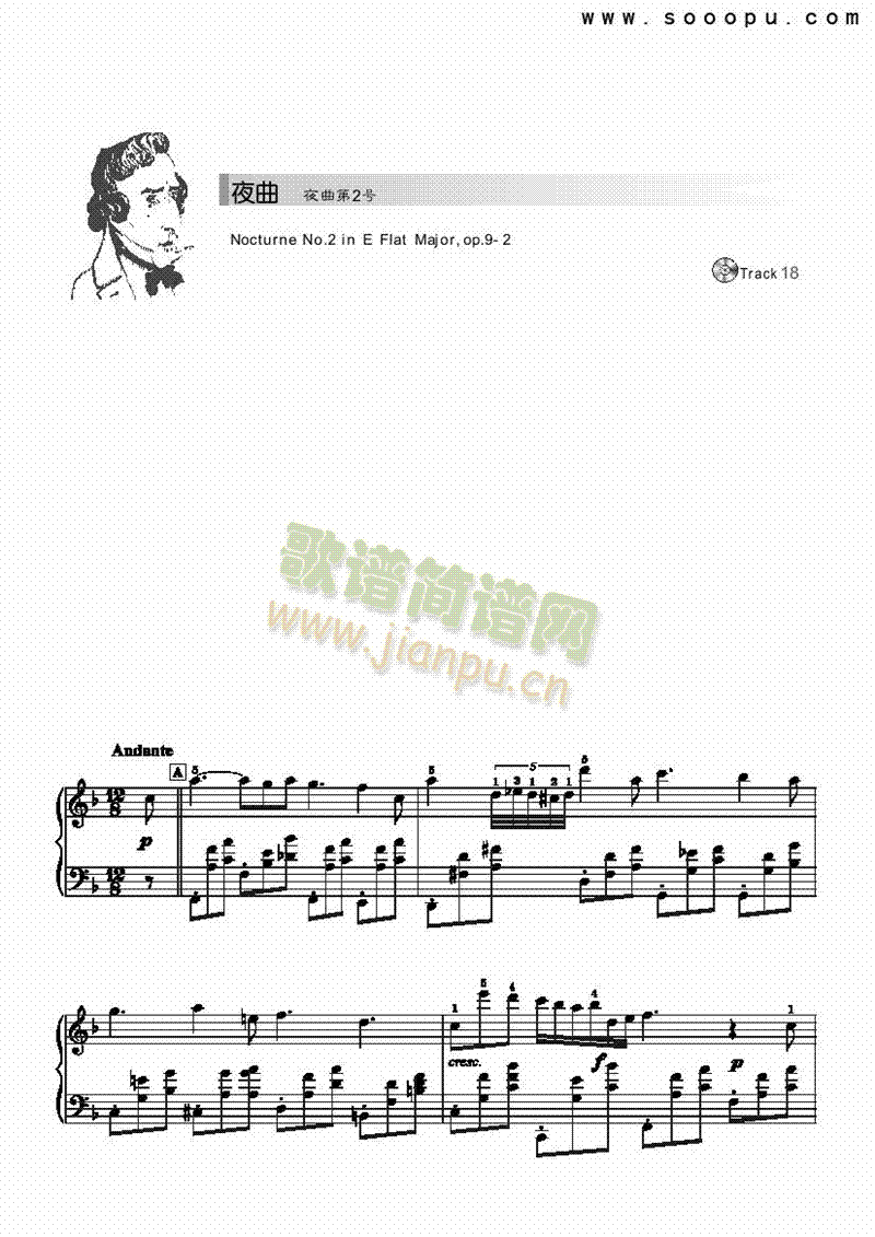 夜曲―简易版 键盘类 钢琴1