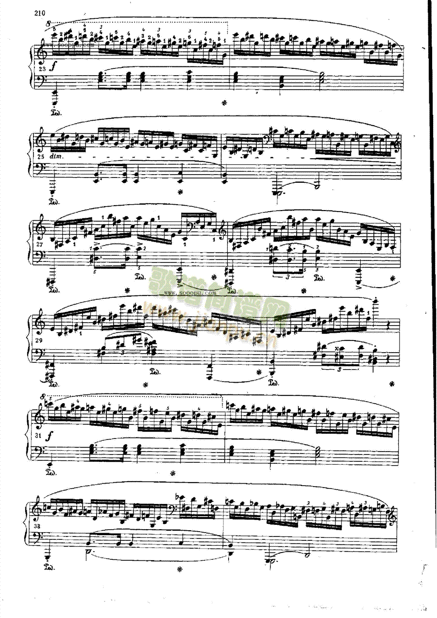 练习曲OP.25  Nr11 键盘类 钢琴3