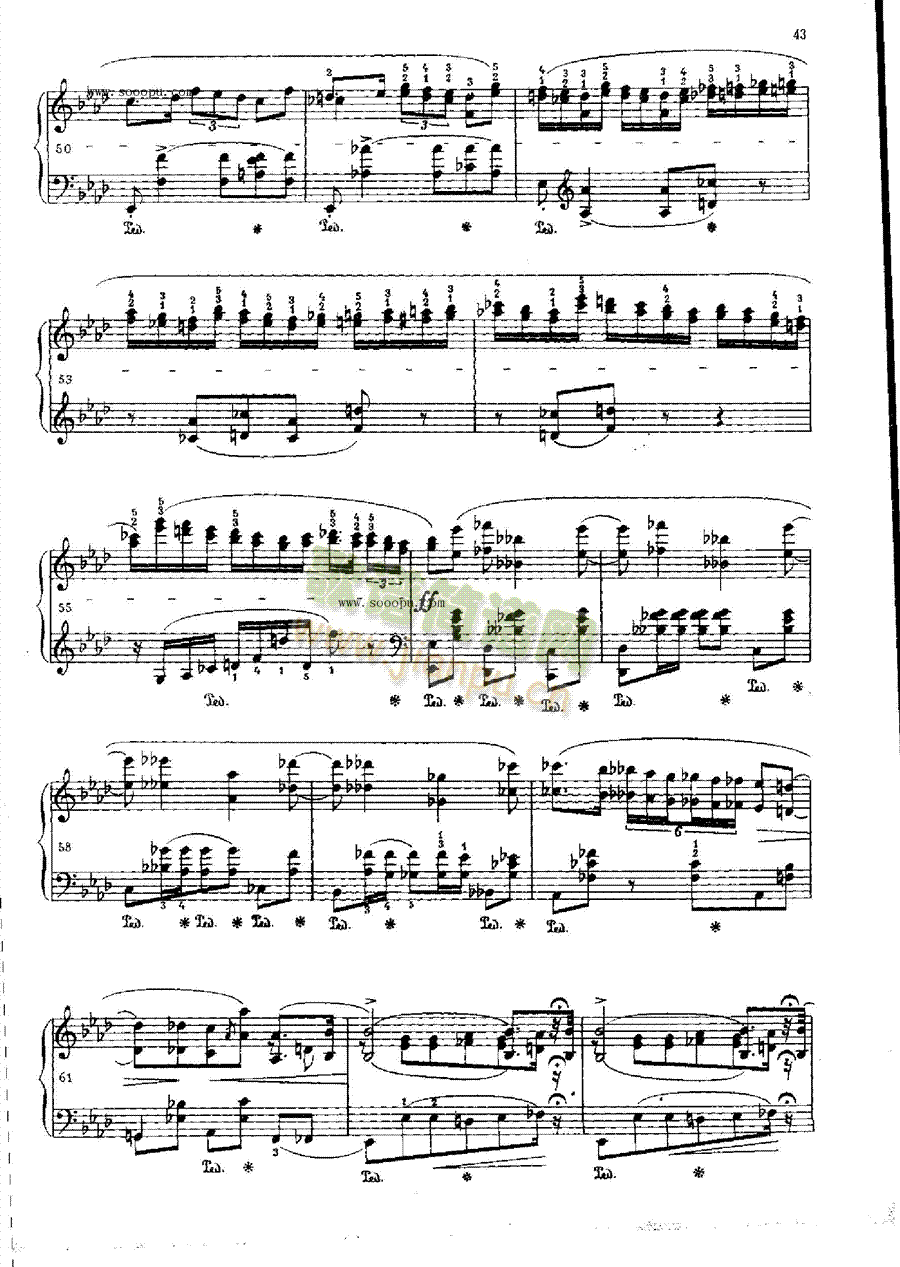波洛涅兹幻想曲OP.61 键盘类 钢琴4