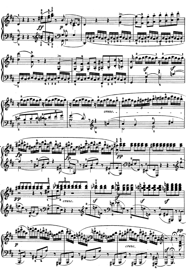 D大调第七钢琴奏鸣曲 - Op. 10 No--320