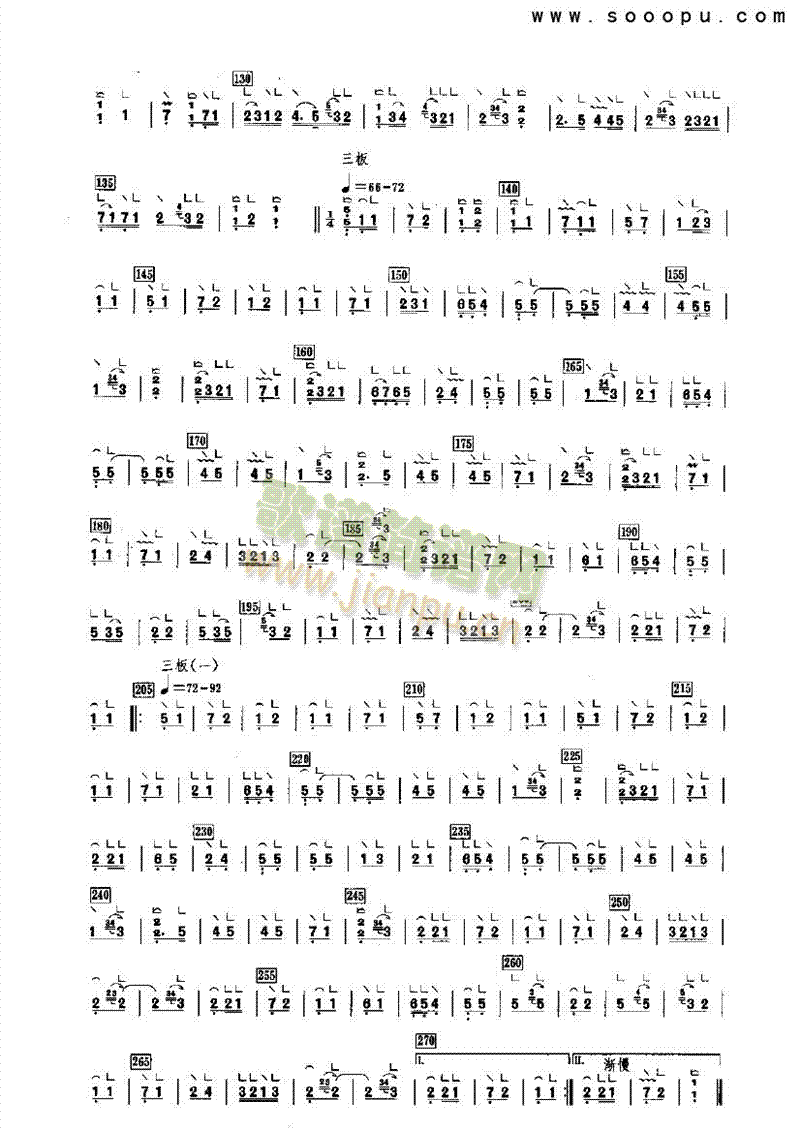 月儿高（重六调） 民乐类 古筝4