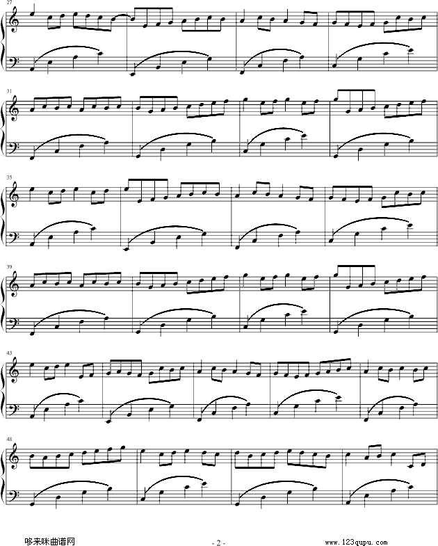 卡农-最简版-帕赫贝尔-Pachelbel2