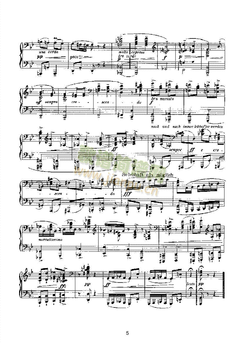 滑稽曲六首op.58（四手联弹） 键盘类 钢琴5
