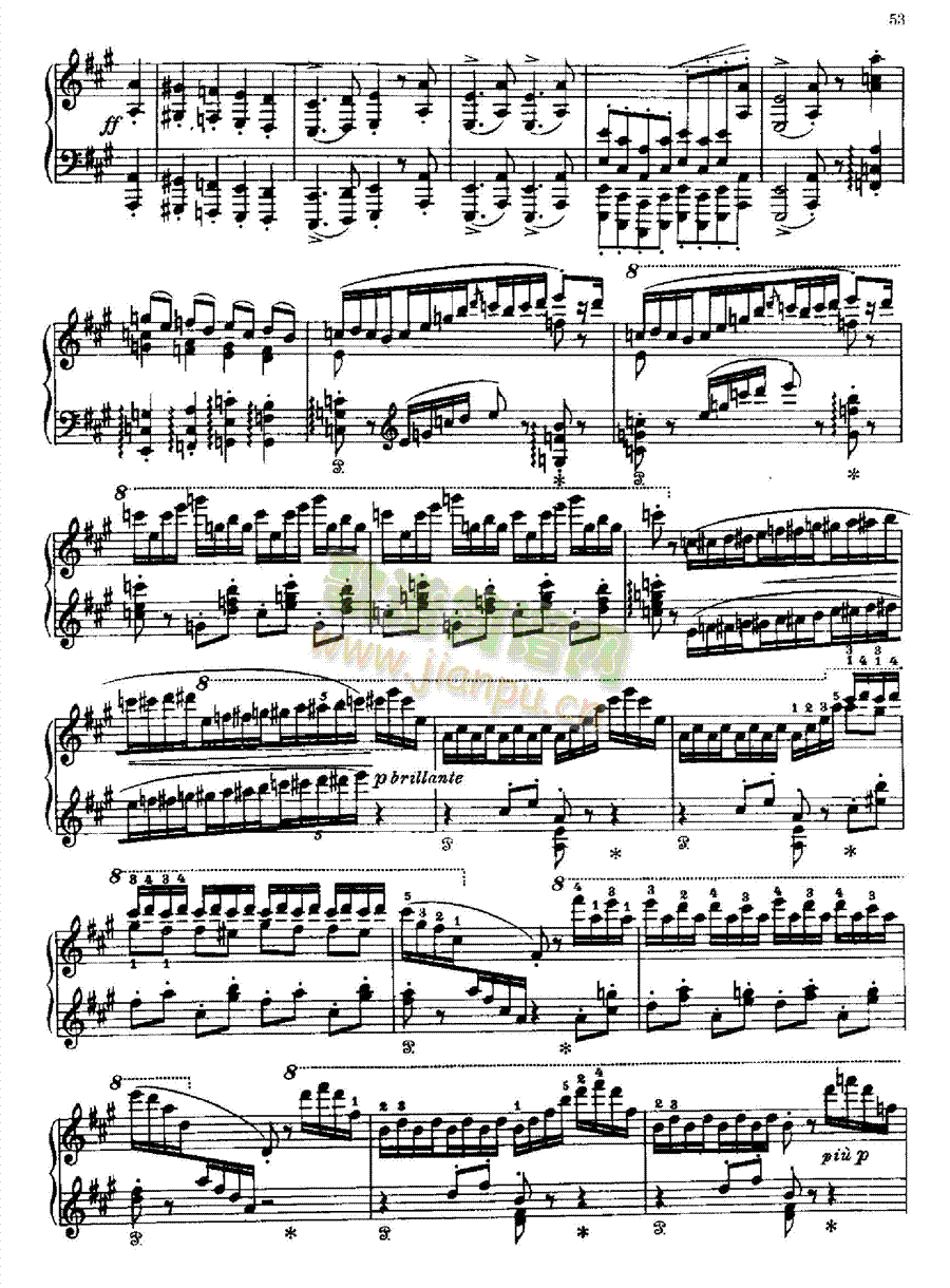 拉科齐进行曲 键盘类 钢琴6