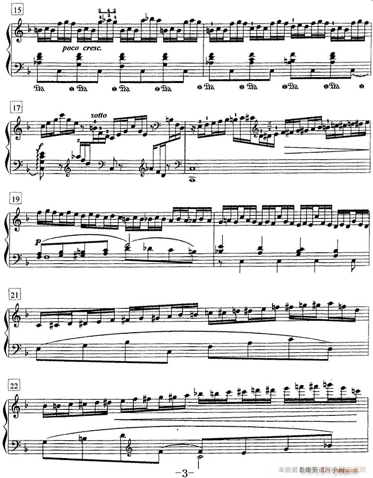 钢琴教程第七级 练习曲（Op 72 No 6）3