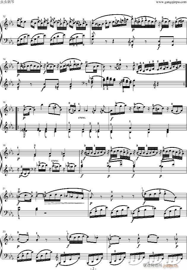 莫扎特第四钢琴奏鸣曲(K.282)_莫扎特2
