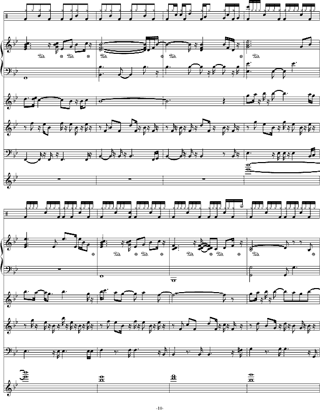献给自己的生日-钢琴谱(钢琴曲)-swenl10