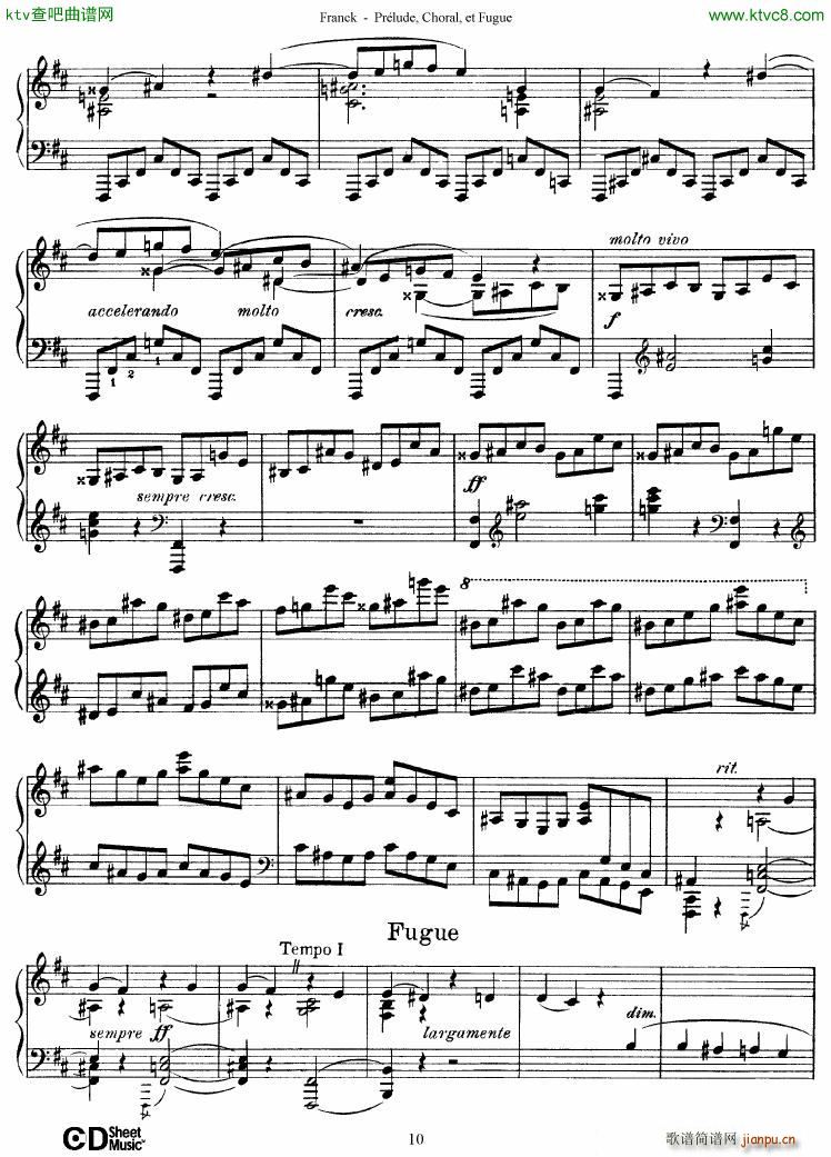 Franck Prélude Choral et Fugue10