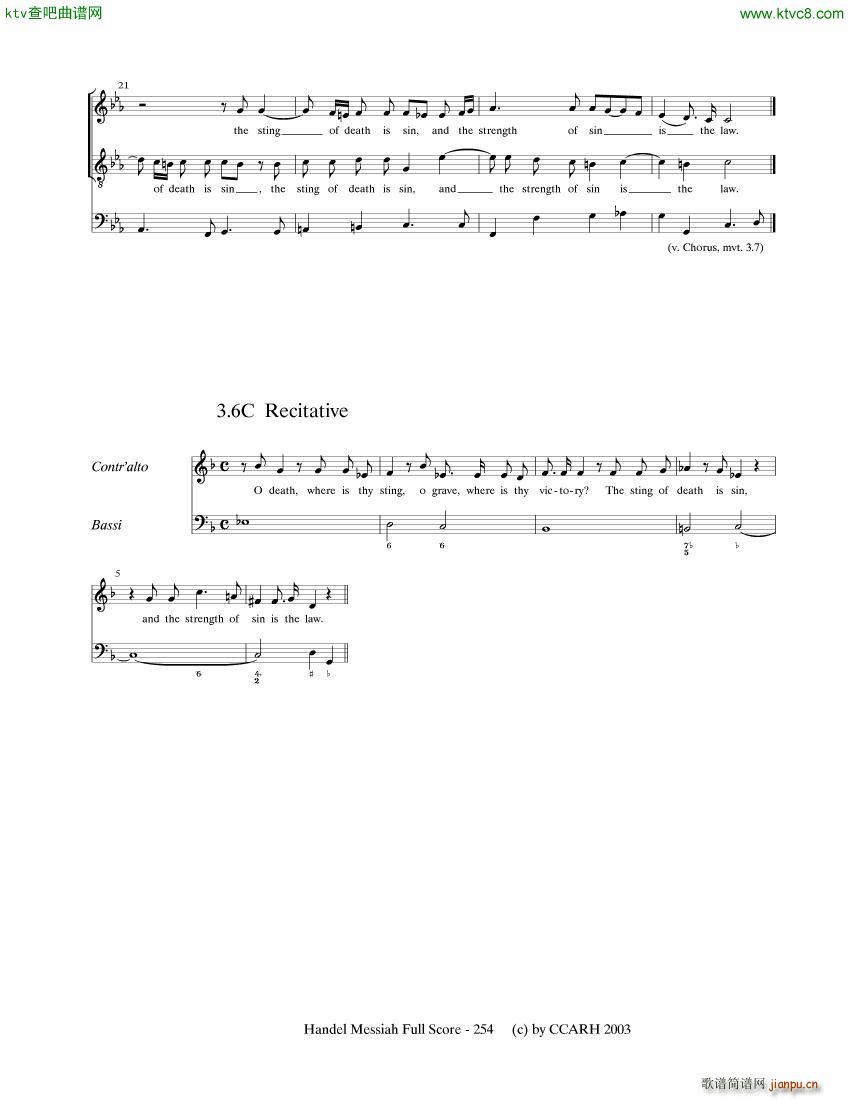 G F Handel Messiah Open Score 七13