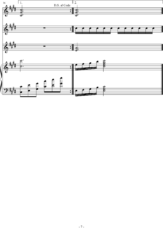 难忘的记忆-钢琴谱(钢琴曲)-音乐作坊7