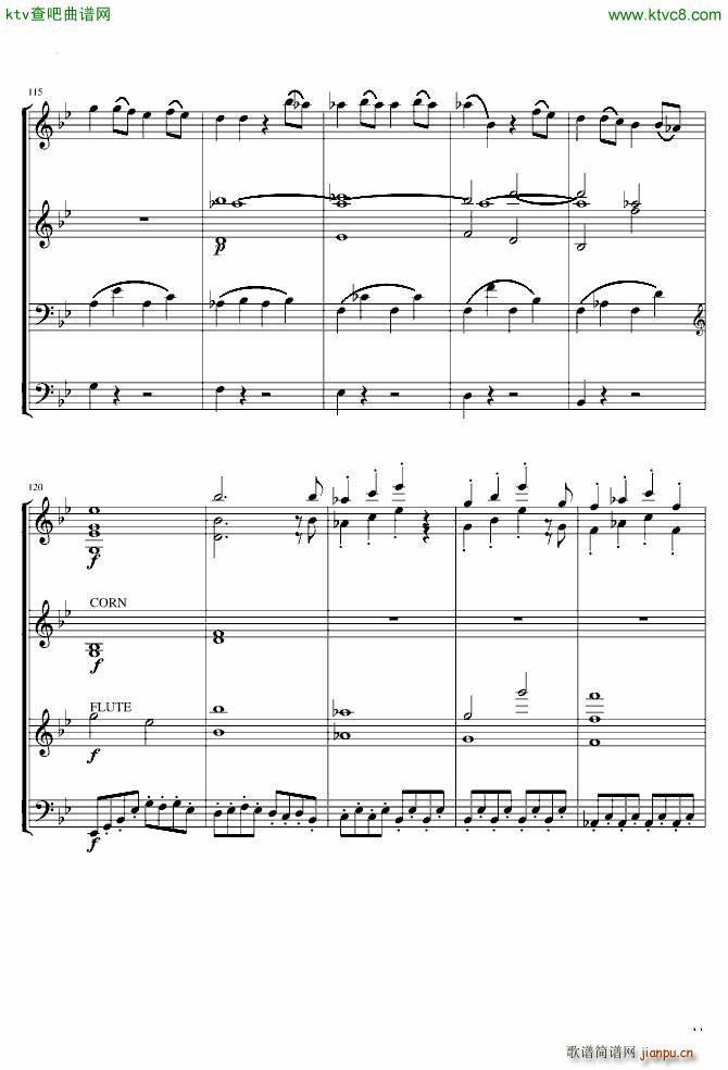 莫扎特g小调第40交响曲第一乐章 电子琴_莫扎特11