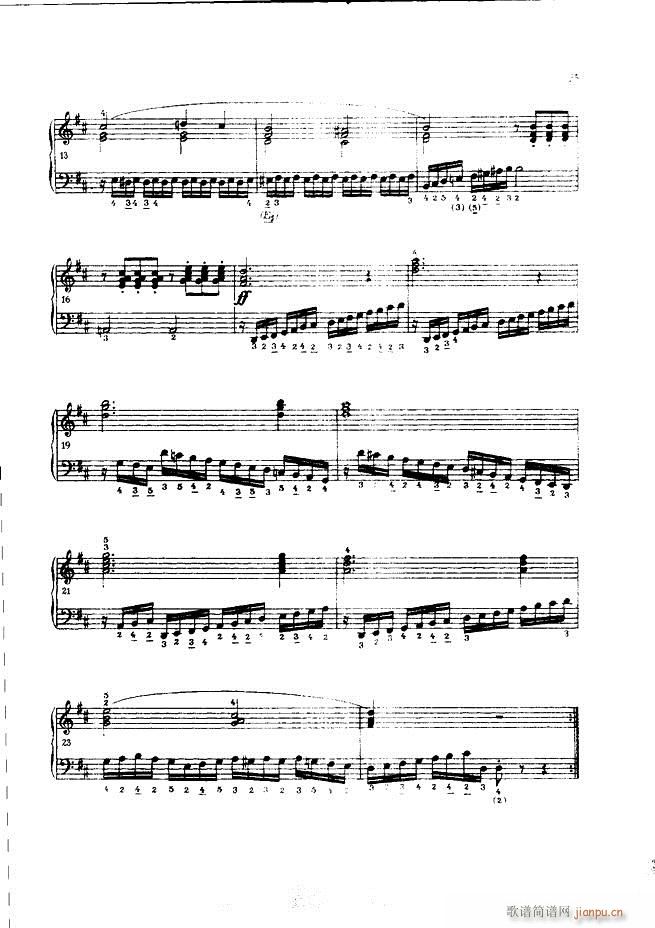 车尔尼手风琴练习曲集 Ⅲ25