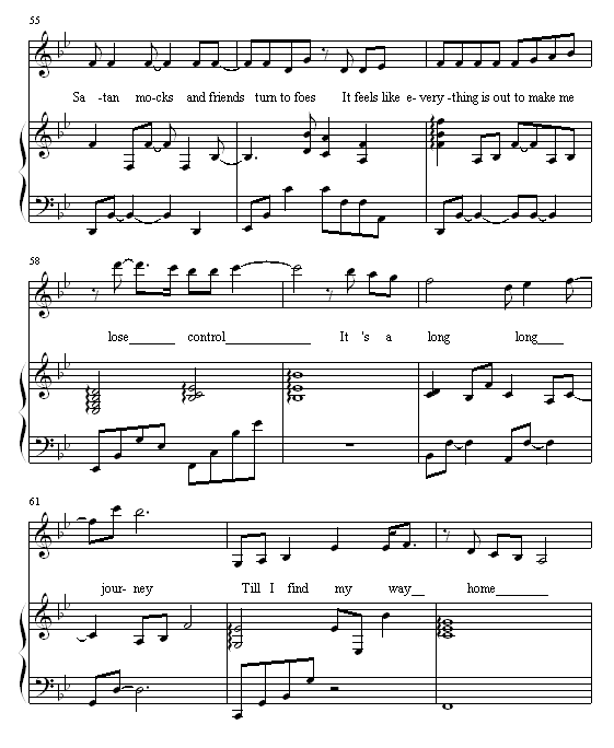 Journey - 弹唱版-钢琴谱(钢琴曲)-张韶涵7