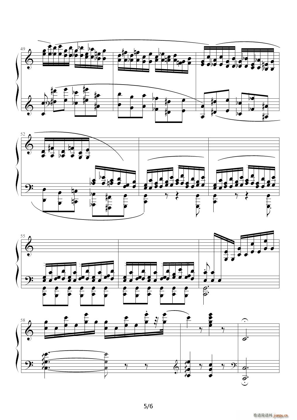 肖邦练习曲OP10 NO 75