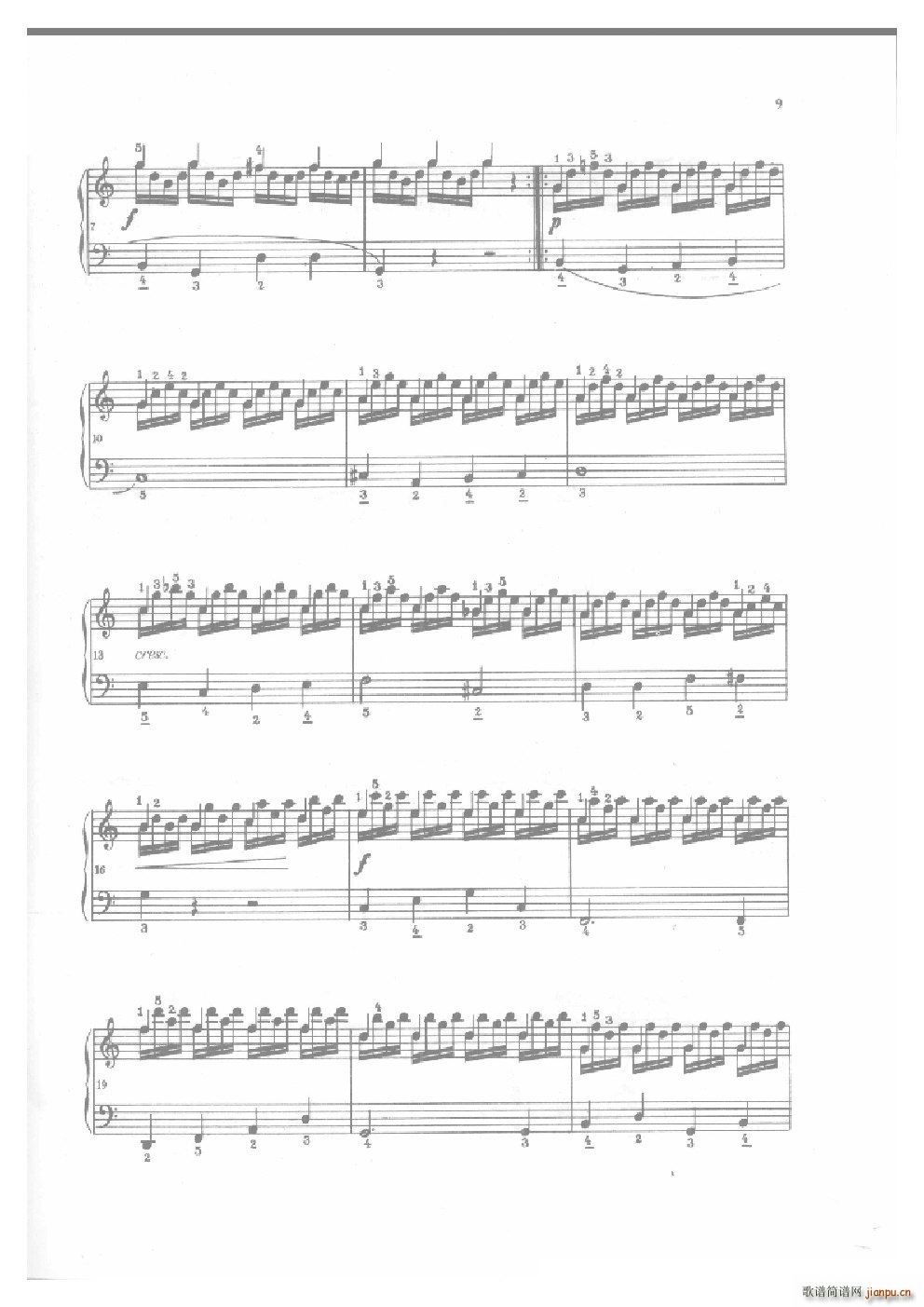 车尔尼手风琴练习曲集(Ⅱ)8