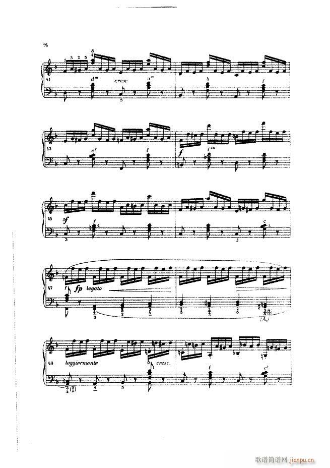 车尔尼手风琴练习曲集 Ⅲ96