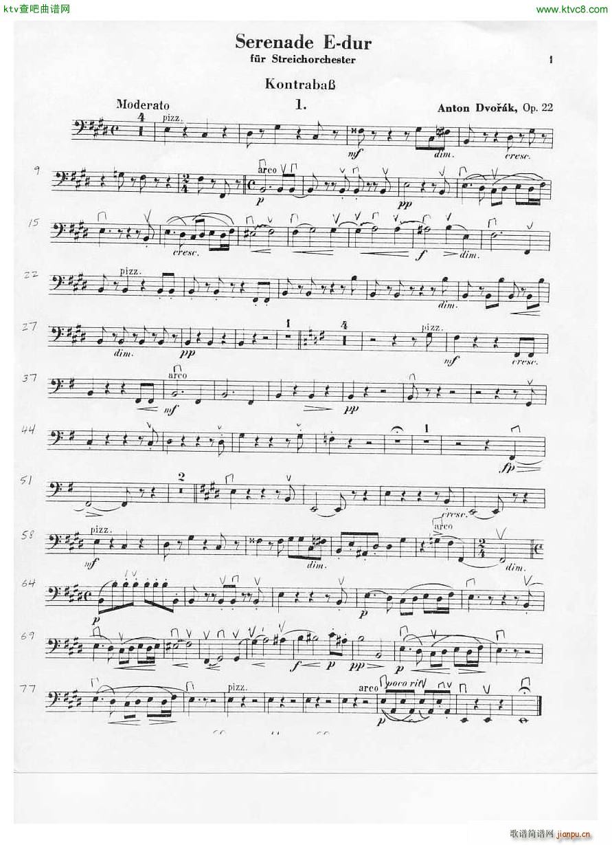 Dvorak Serenade in e Dur O 22 1st Mov9