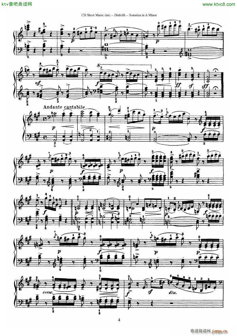 Diabelli Sonatinas Op 168 No 1 7 34P32