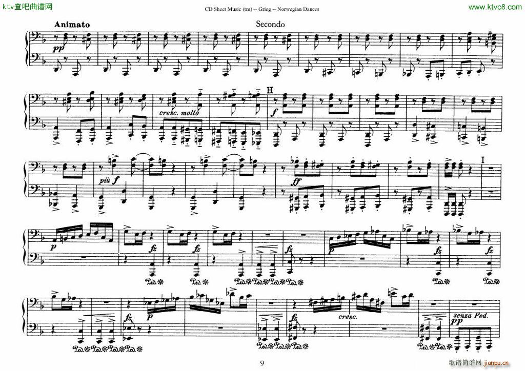 Grieg Norwegian Dance Op 35 1 4 Duet9