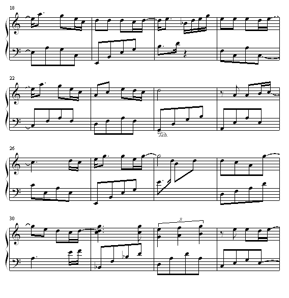 我的左手旁边是你的右手-钢琴谱(钢琴曲)-赵靖怡2