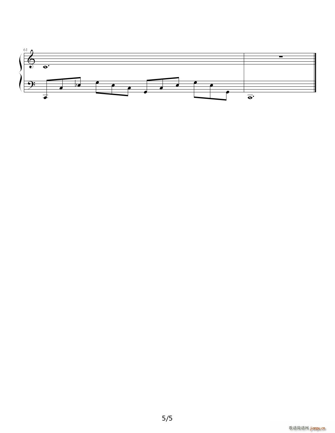 心情笔记�D�D第一首 C调5