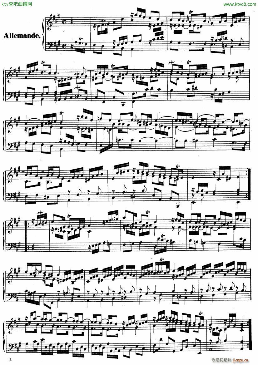 Handel Suite in A major G1 42