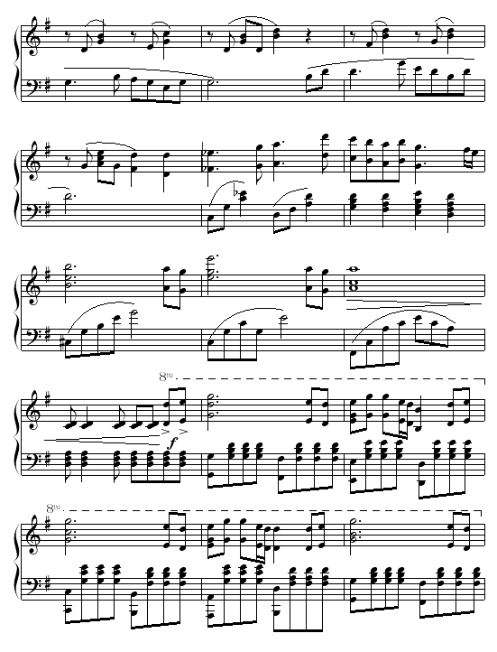 祝福-钢琴谱(钢琴曲)-张学友3