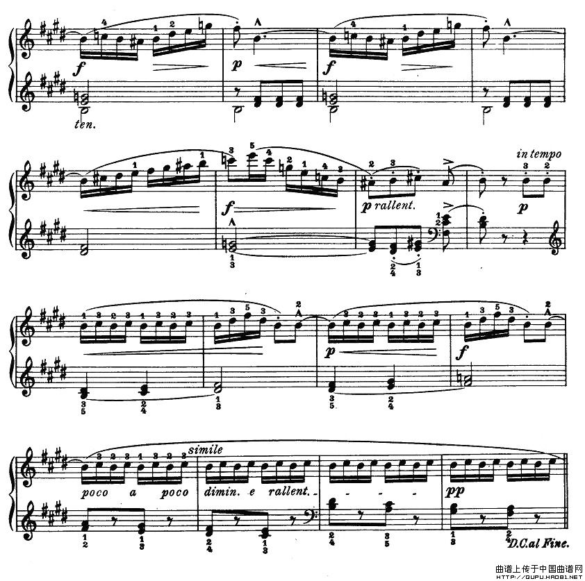 儿童钢琴进阶练习曲50首之392